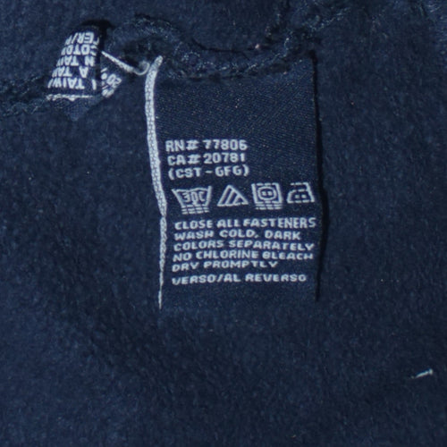 Tommy Hilfiger Men's Blue Full Zip Hoodie S Athletic Style