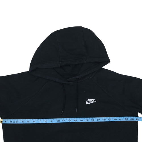 Nike Men's Black Pullover Hoodie L Logo Fleece Sweatshirt
