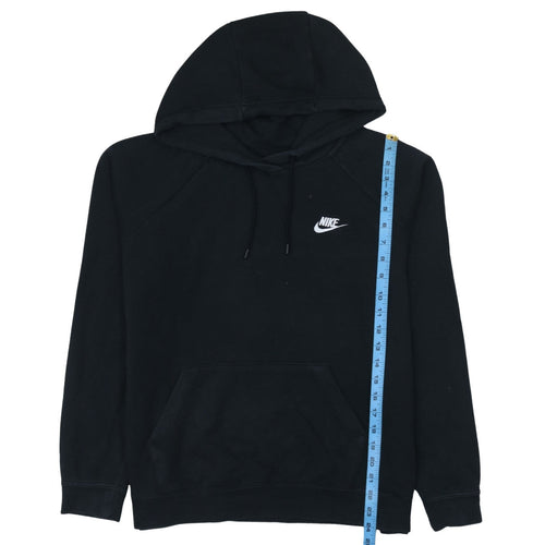 Nike Men's Black Pullover Hoodie L Logo Fleece Sweatshirt