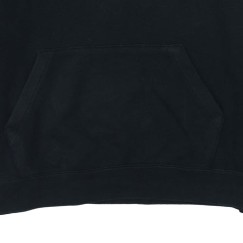 Nike Men's Black Pullover Hoodie L Logo Fleece Sweatshirt