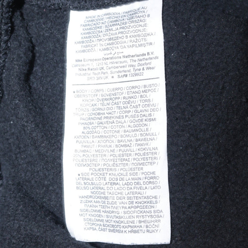 Nike Men's Black Jogger Trousers Small Fleece Comfort Fit
