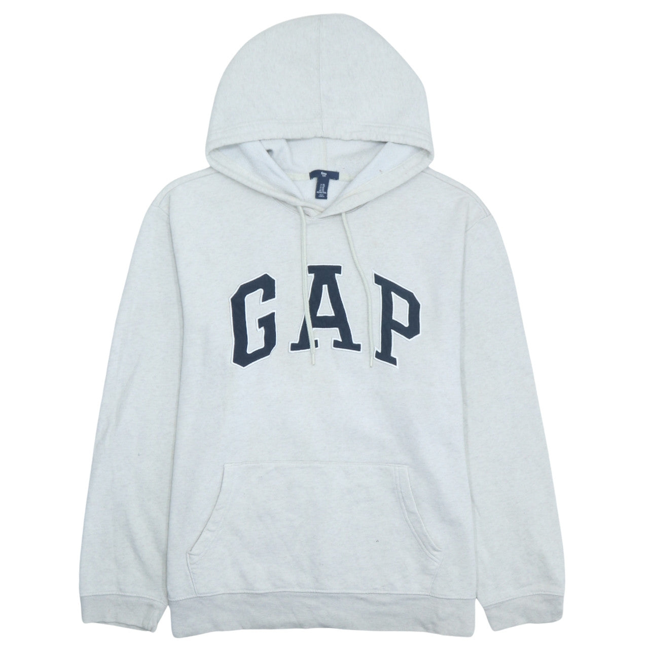 GAP Mens Grey XL Pullover Hoodie Fleece Logo Sweatshirt