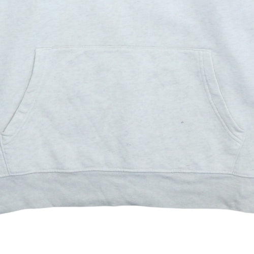 GAP Mens Grey XL Pullover Hoodie Fleece Logo Sweatshirt