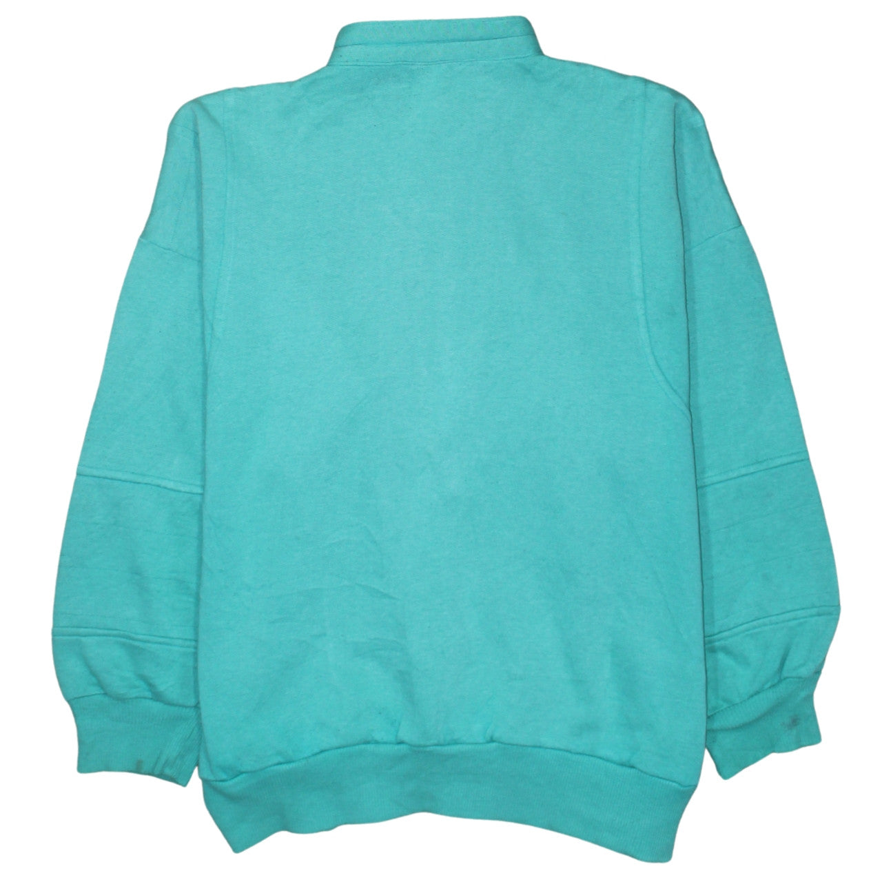 Puma Men's Green Henley Sweatshirt M Vintage Fleece Pullover