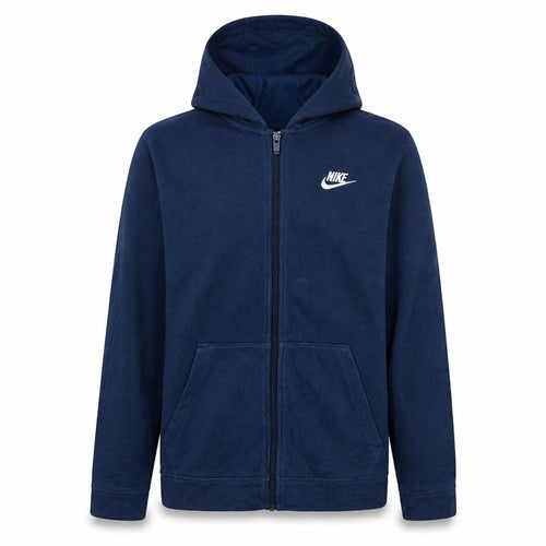 Nike Boys Navy Blue Full Zip Hoodie XL 158-170cm Hooded Sweatshirt