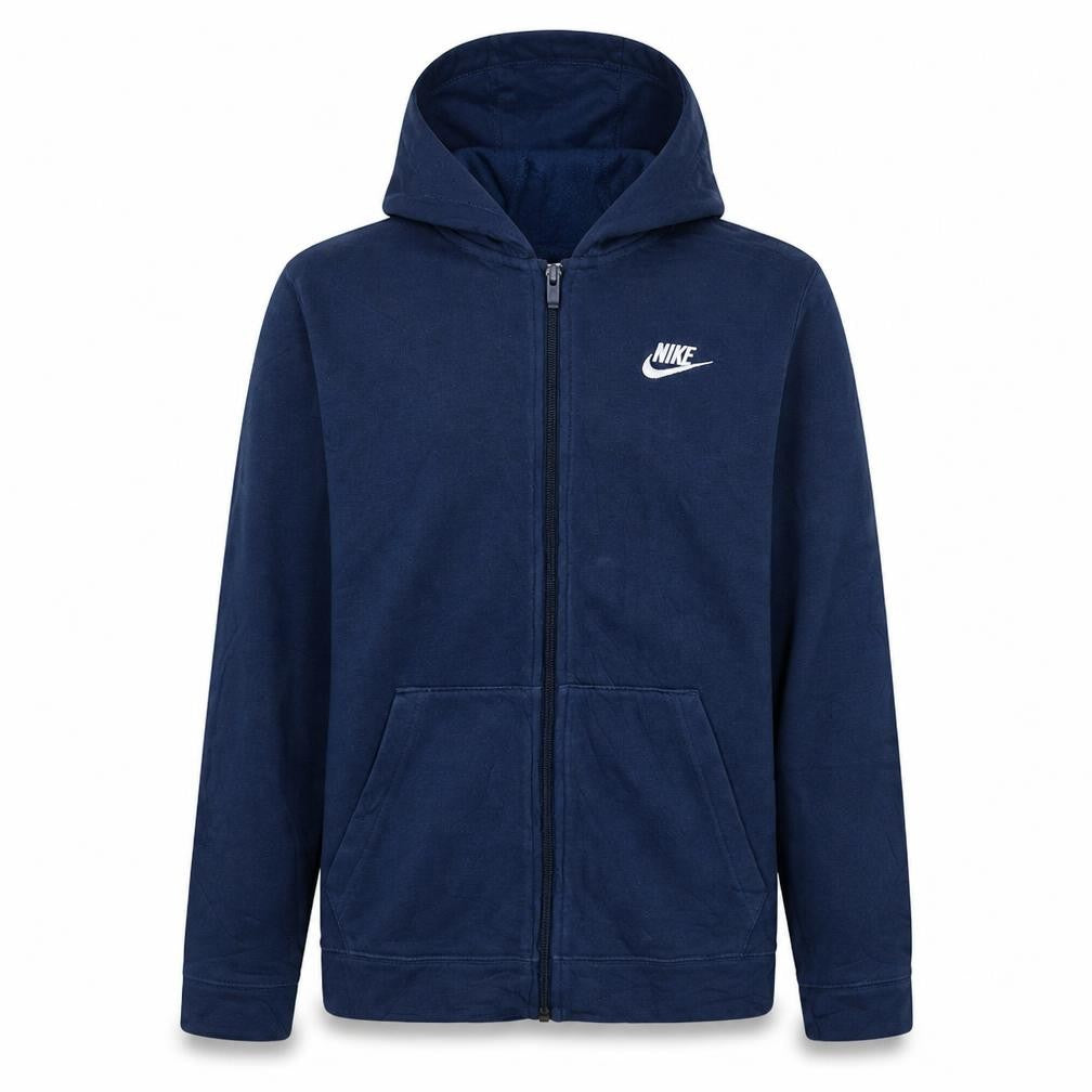 Nike Boys Navy Blue Full Zip Hoodie XL 158-170cm Hooded Sweatshirt