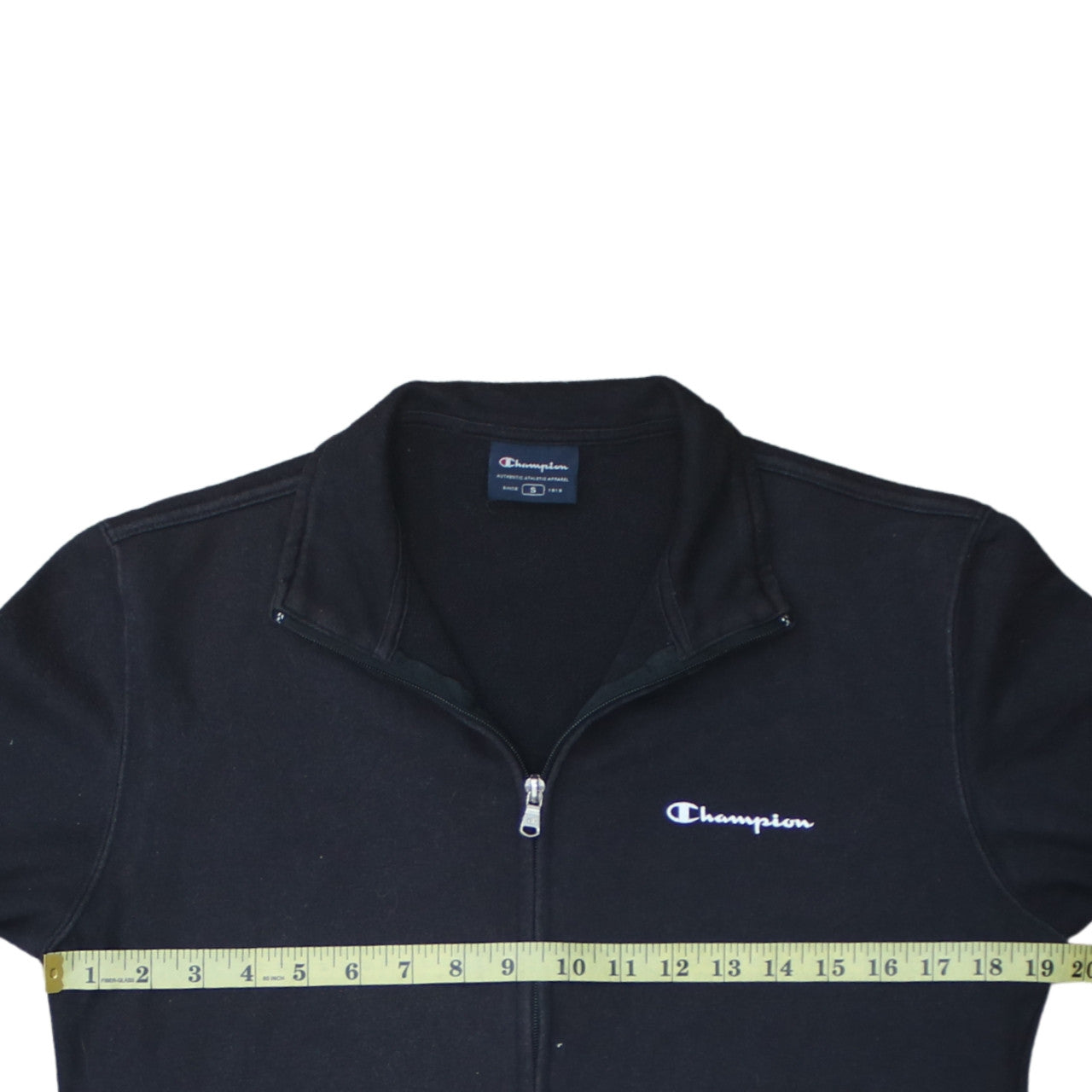 Champion Men's Black Full Zip Sweatshirt Size S