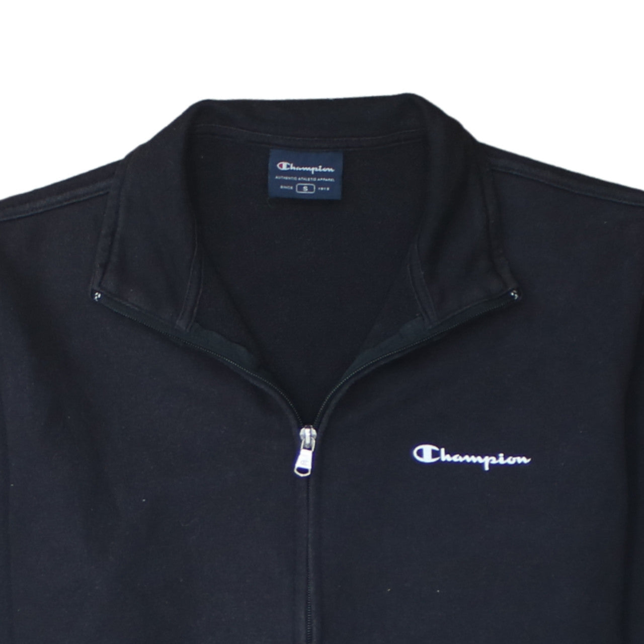 Champion Men's Black Full Zip Sweatshirt Size S