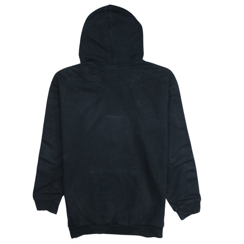 Adidas Women Black Pullover Hoodie Size 8 Logo Tape Sleeve Casual