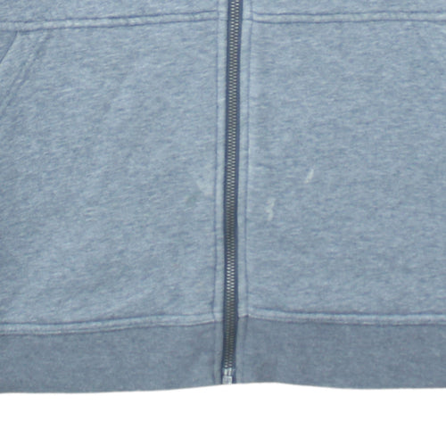 Nike Air Women's Grey & Black Full Zip Hoodie M Cotton Blend