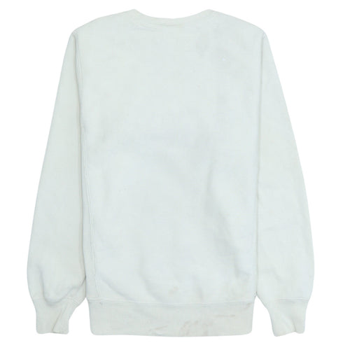Champion Women's White XS Reverse Weave Crew Neck Sweatshirt