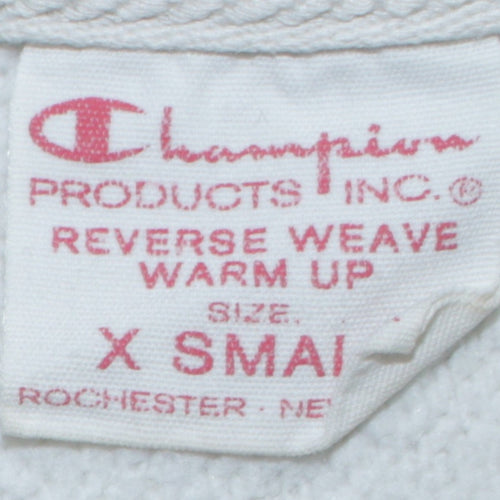 Champion Women's White XS Reverse Weave Crew Neck Sweatshirt