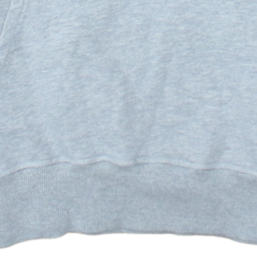 Ellesse Womens Grey Hoodie UK 10 Pullover Logo Cotton Blend