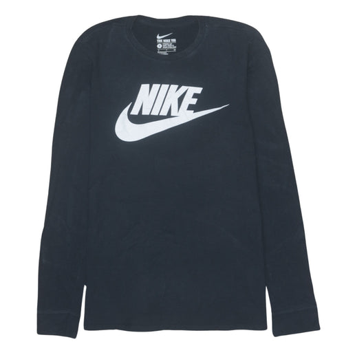 Nike Men's Black Long Sleeve Crew Neck Athletic T-Shirt Size S