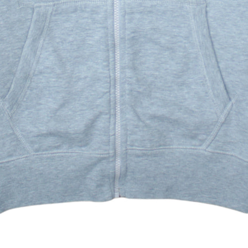 Nike Men's Grey Full Zip Hoodie S Regular Fit Fleece Sweatshirt
