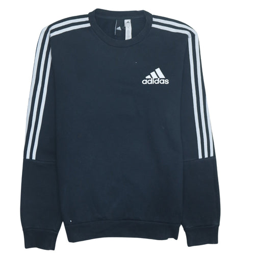 Adidas Men's Black Crew Neck Sweatshirt M Regular Fit Sportswear