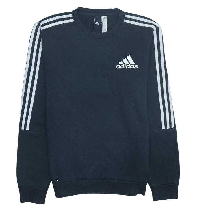 Adidas Men's Black Crew Neck Sweatshirt M Regular Fit Sportswear