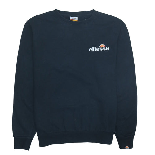 Ellesse Women's Black Pullover Sweatshirt UK 14 Crew Neck Logo