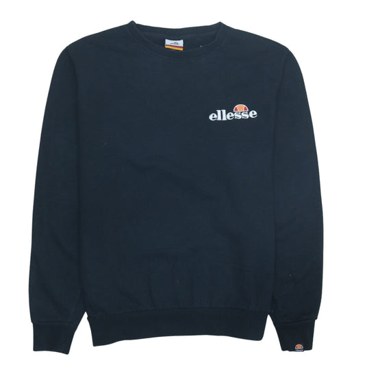 Ellesse Women's Black Pullover Sweatshirt UK 14 Crew Neck Logo