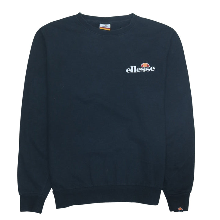 Ellesse Women's Black Pullover Sweatshirt UK 14 Crew Neck Logo