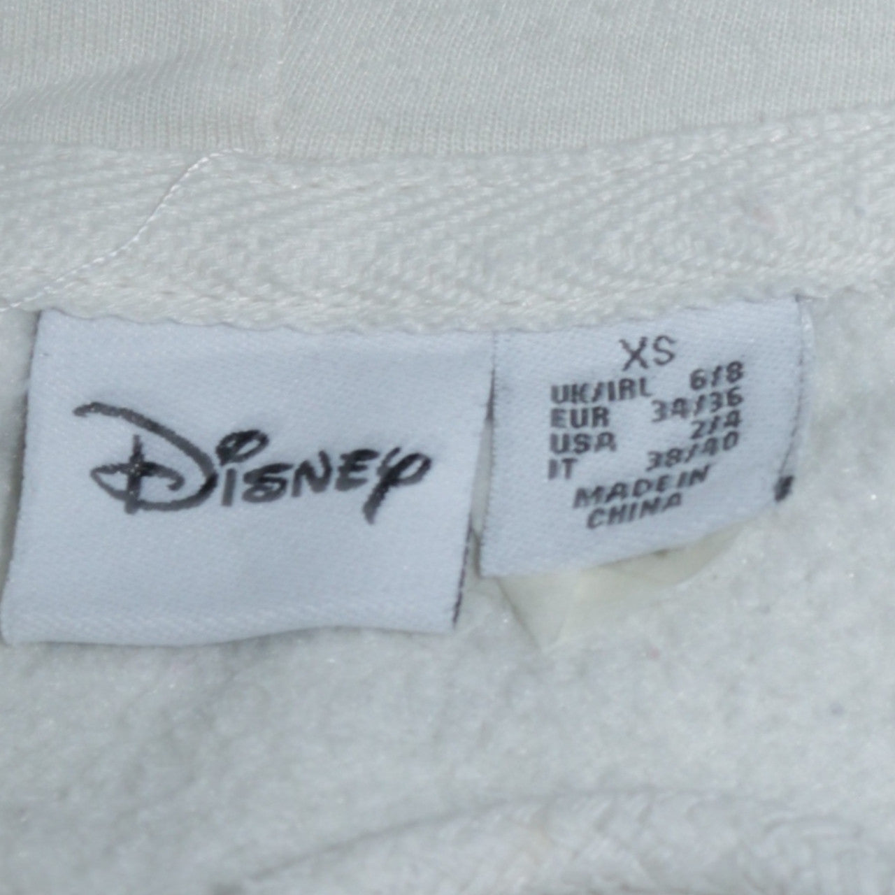 Disney x Primark Women’s White XS Pullover Hoodie Mickey Print