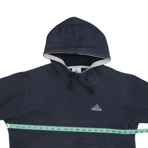 Adidas Men's Blue Pullover Hoodie L Sports Fleece Sweatshirt