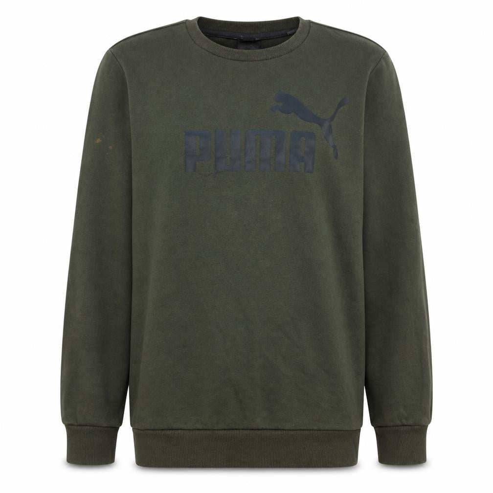 Puma Men's Green Small Logo Pullover Sweatshirt