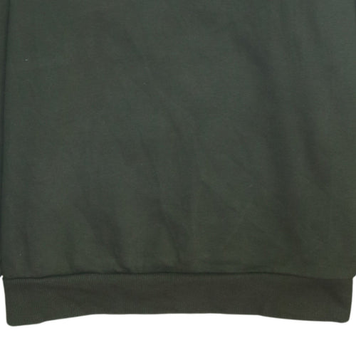 Puma Men's Green Small Logo Pullover Sweatshirt
