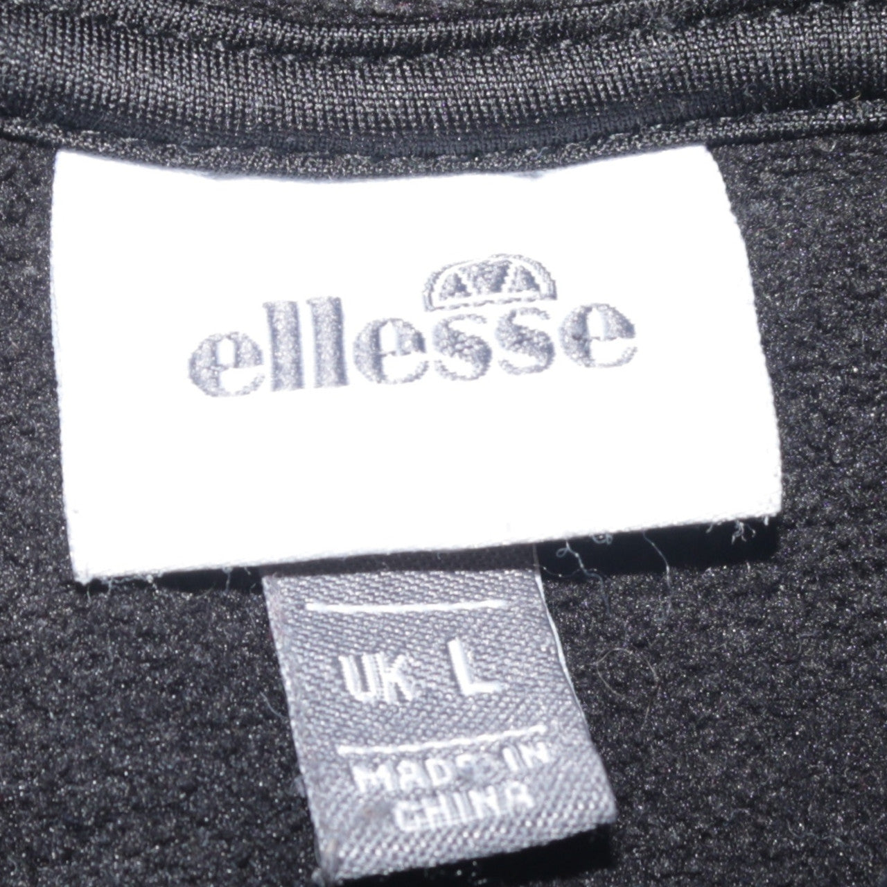 Ellesse Men's Grey 1/4 Zip Hooded Pullover Sweatshirt L