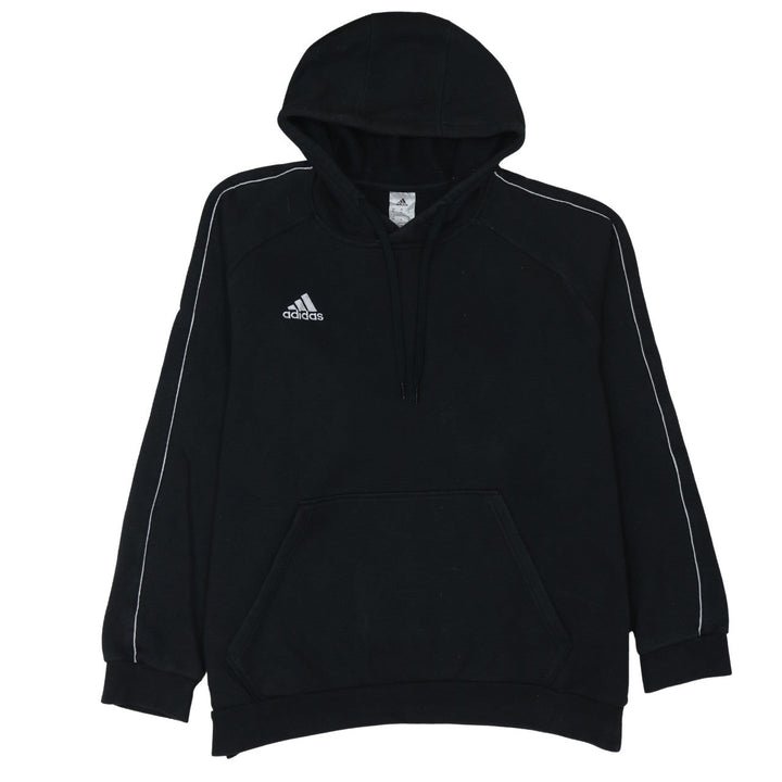 Adidas Men's Black XL Pullover Hoodie with Logo Detail