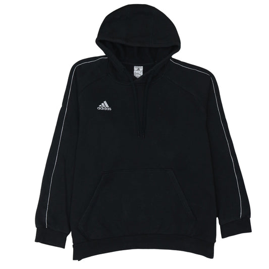 Adidas Men's Black XL Pullover Hoodie with Logo Detail