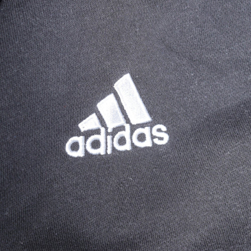 Adidas Men's Black XL Pullover Hoodie with Logo Detail