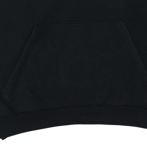 Adidas Men's Black XL Pullover Hoodie with Logo Detail