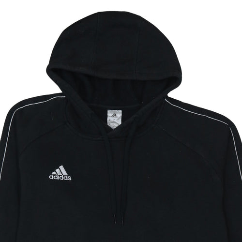 Adidas Men's Black XL Pullover Hoodie with Logo Detail