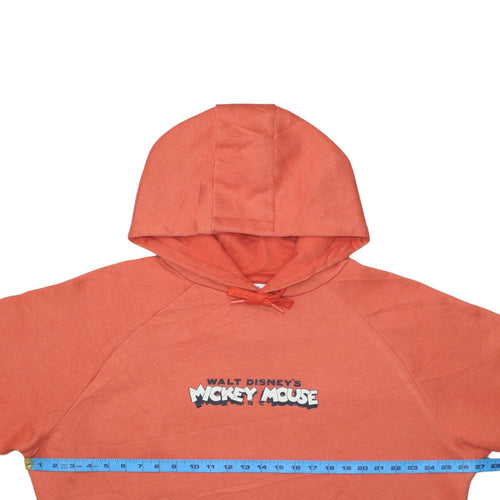 Disney Women's Orange Mickey Mouse Pullover Hoodie Size M
