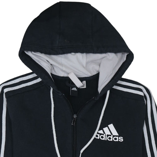 Adidas Mens Black Full Zip Hoodie M Classic Sportswear