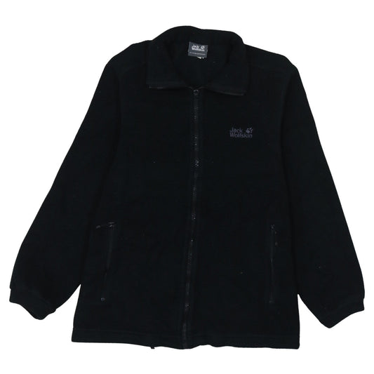 Jack Wolfskin Men's Black Fleece Full Zip Jacket Size M