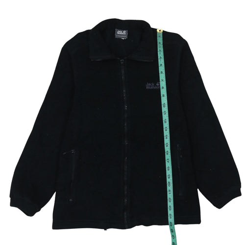 Jack Wolfskin Men's Black Fleece Full Zip Jacket Size M