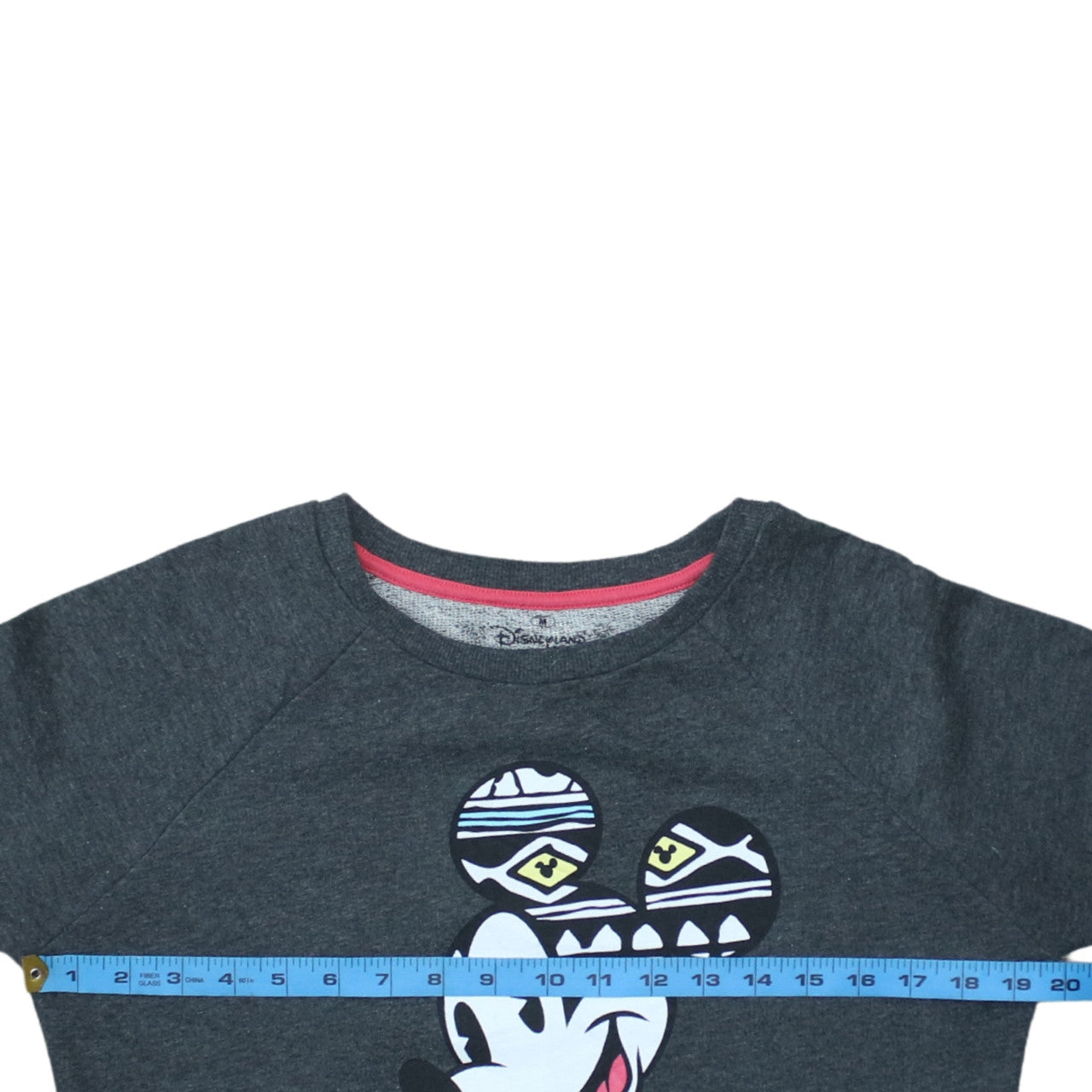 Disneyland Paris Unisex Grey Mickey Mouse Graphic Sweatshirt M
