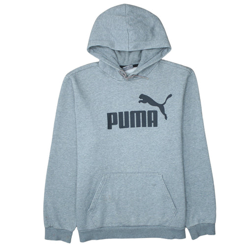 Puma Mens Grey Pullover Hoodie L Regular Fit Sportswear
