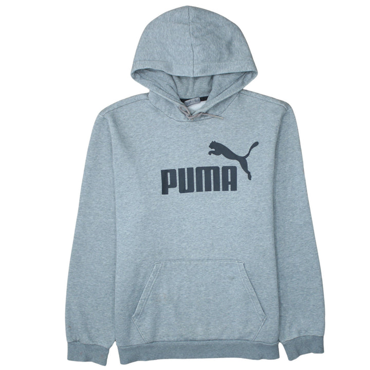 Puma Mens Grey Pullover Hoodie L Regular Fit Sportswear