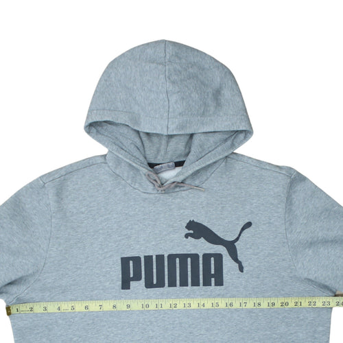 Puma Mens Grey Pullover Hoodie L Regular Fit Sportswear