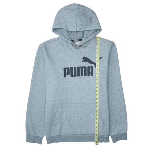 Puma Mens Grey Pullover Hoodie L Regular Fit Sportswear