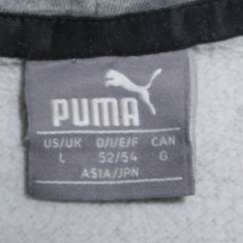 Puma Mens Grey Pullover Hoodie L Regular Fit Sportswear