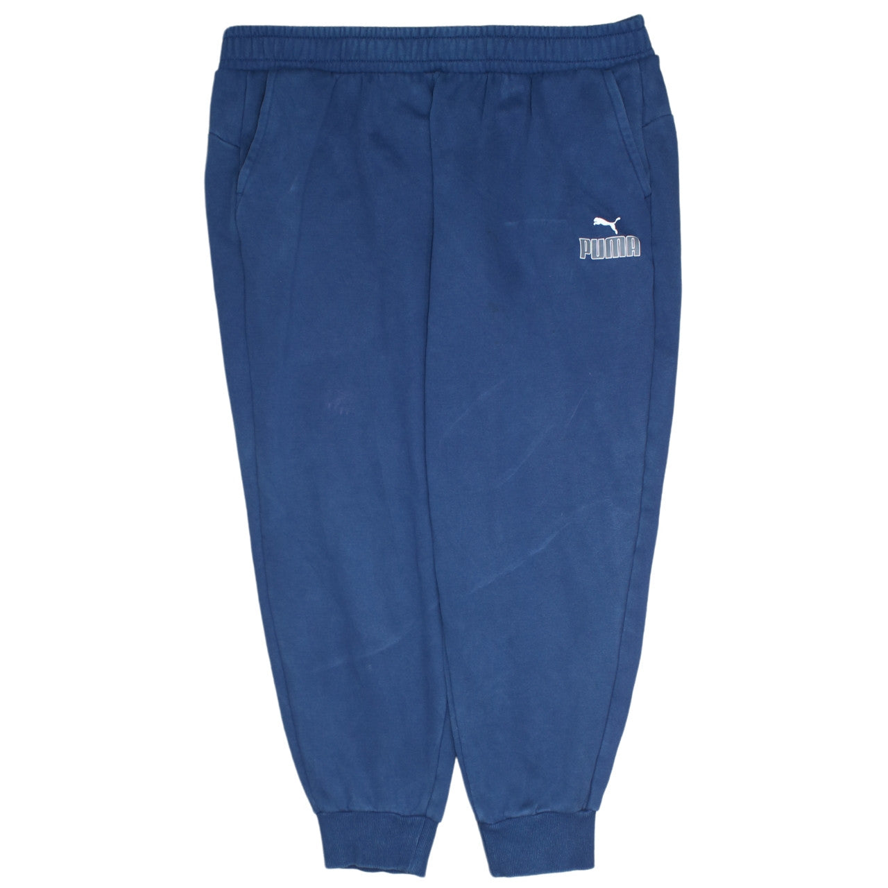 Puma Men's Blue 2XL Jogger Sweatpants Fleece Tapered Fit