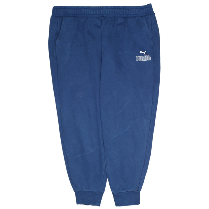 Puma Men's Blue 2XL Jogger Sweatpants Fleece Tapered Fit
