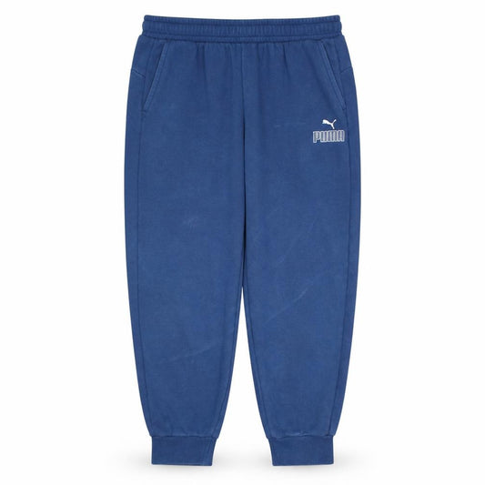 Front view of Puma Men's Blue 2XL Jogger Sweatpants Fleece Tapered Fit