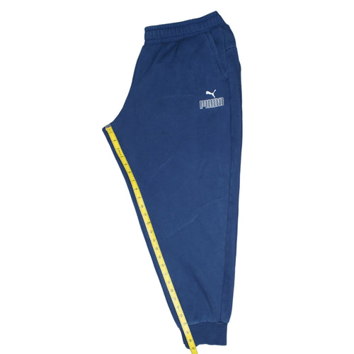 Puma Men's Blue 2XL Jogger Sweatpants Fleece Tapered Fit