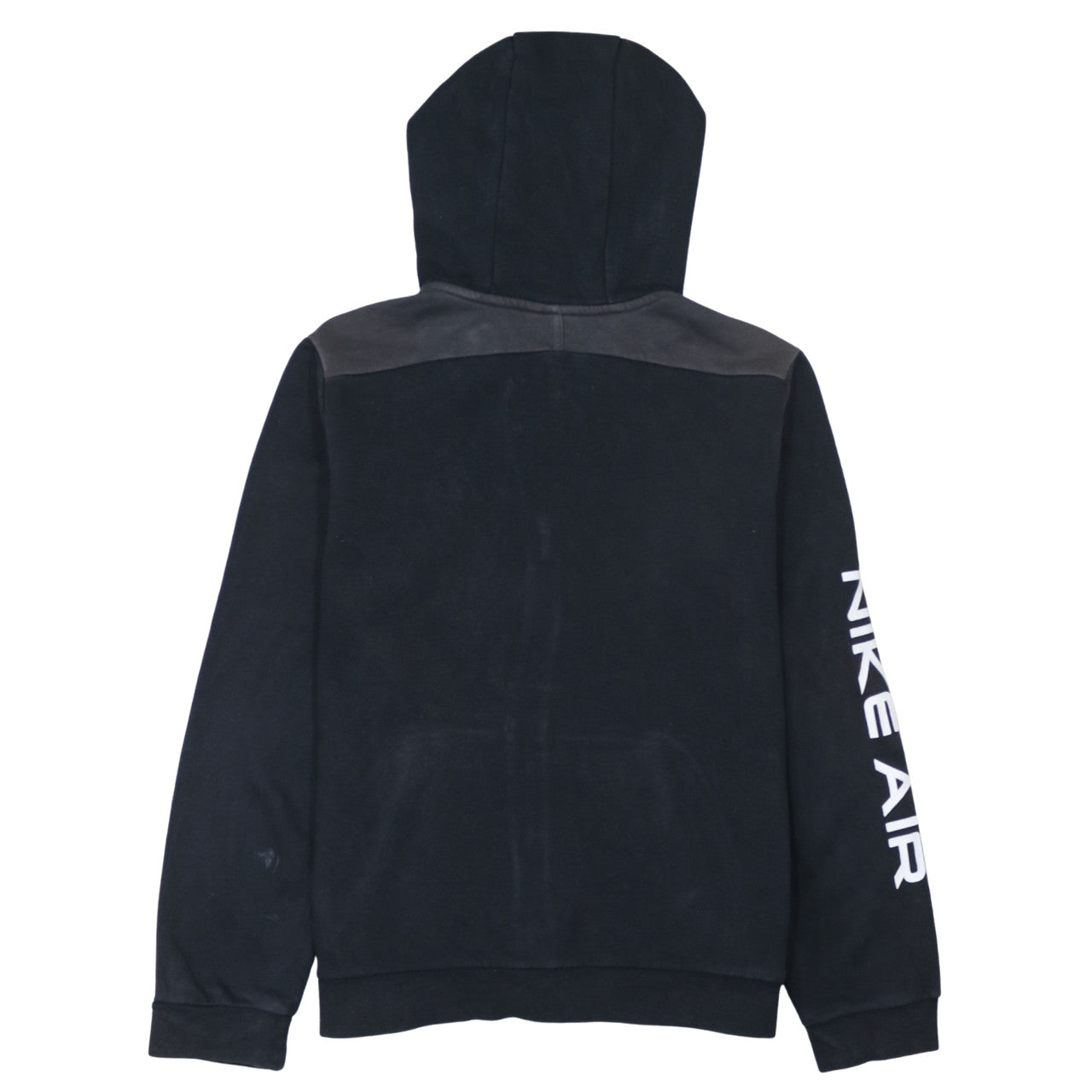 Nike Air Boys Black Full Zip Hoodie XL 158-170cm Fleece Lined