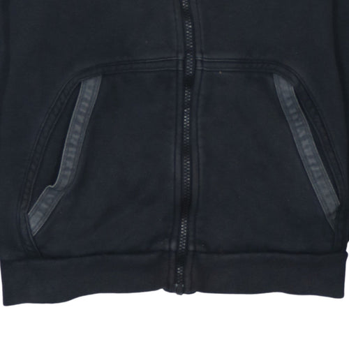 Nike Air Boys Black Full Zip Hoodie XL 158-170cm Fleece Lined